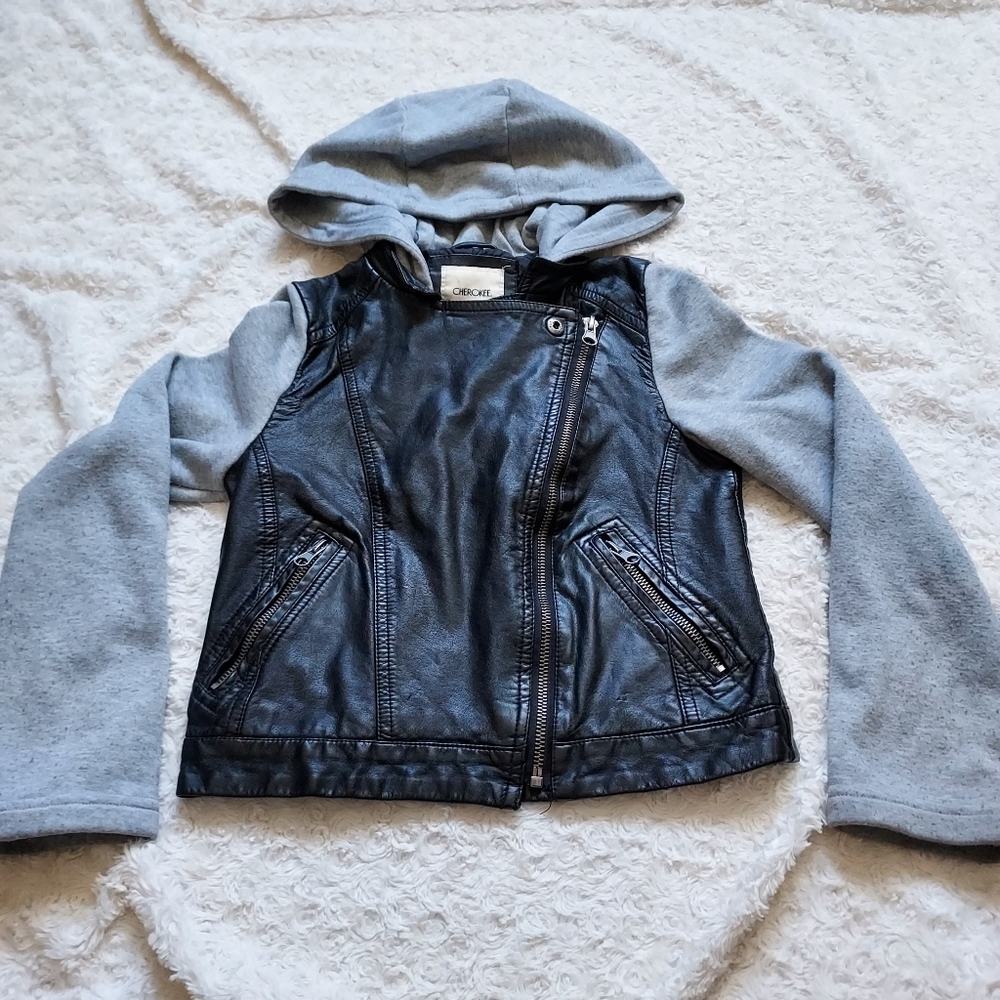 Kids Cherokee Moto Biker style jacket Youth Medium Rebel Greaser Halloween Fall